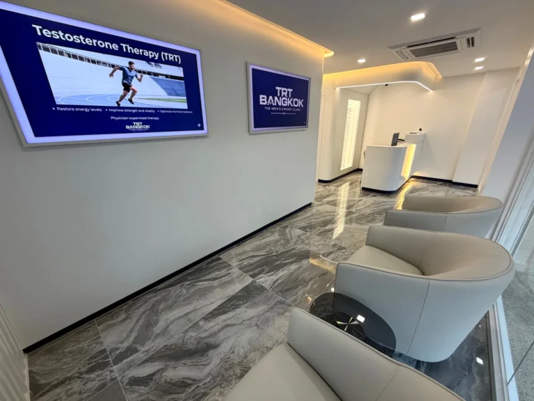 TRT Bangkok clinic interior — patient comfort area
