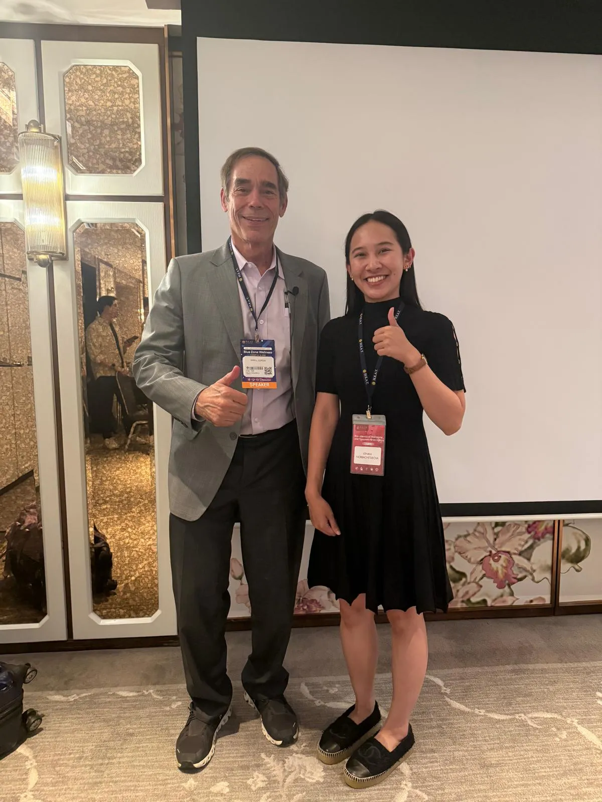 Dr. Kenika with Dr. Mark Gordon