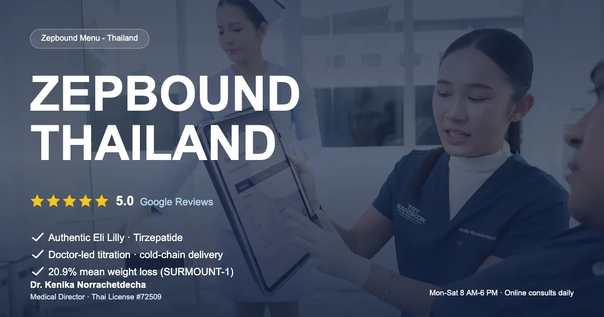 tirzepatide in thailand Zepbound Thailand — Authentic Eli Lilly Tirzepatide