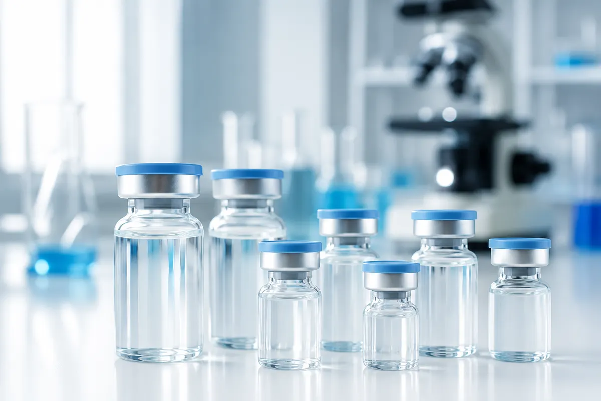 Pharmaceutical-grade peptide vials, cold-chain sourced in Thailand for TRT Bangkok Peptide Department