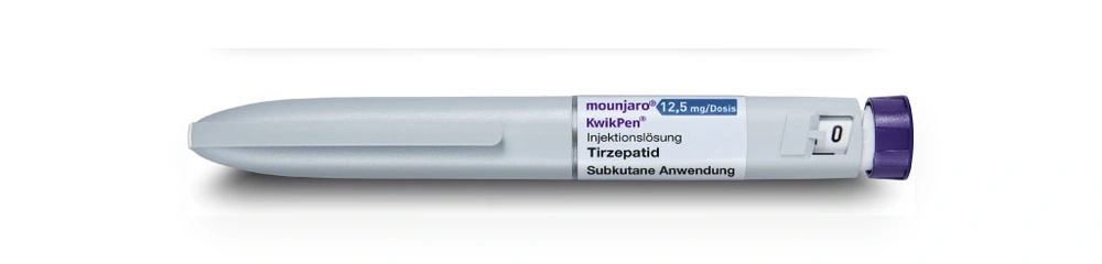 Authentic Mounjaro KwikPen 12.5 mg tirzepatide pre-filled pen, ฿33,990, at TRT Bangkok Clinic, Pattaya