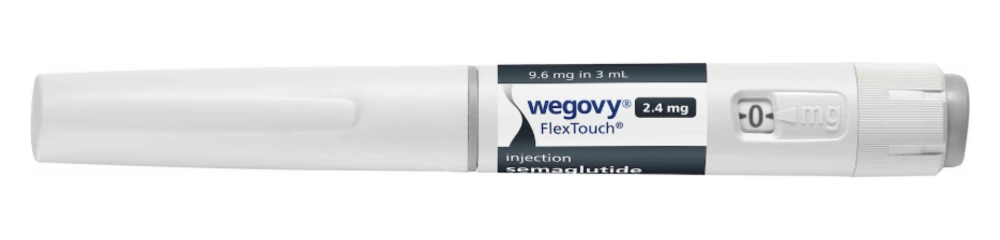 Authentic Novo Nordisk Wegovy FlexTouch 2.4 mg semaglutide pre-filled pen, ฿19,000, at TRT Bangkok Clinic, Pattaya